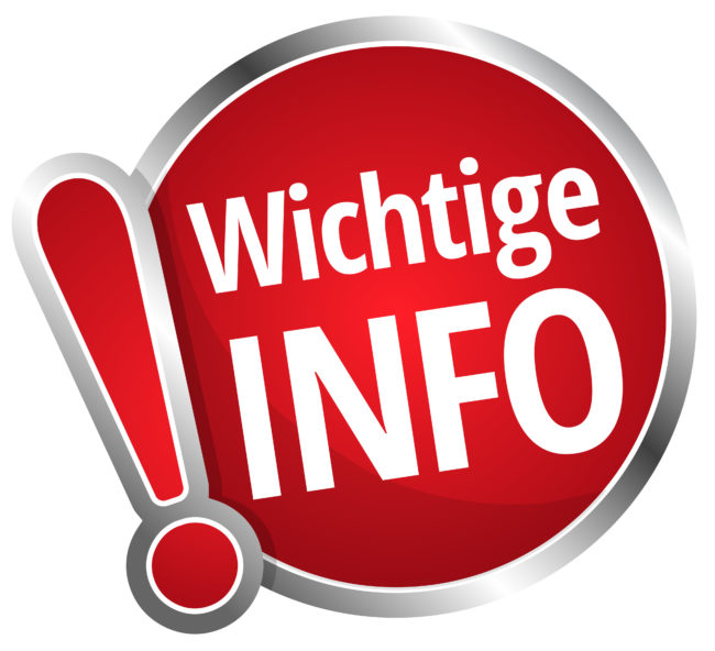 Wichtige Info