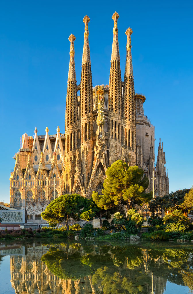 Sagrada Familia cathedral in Barcelona, Spain